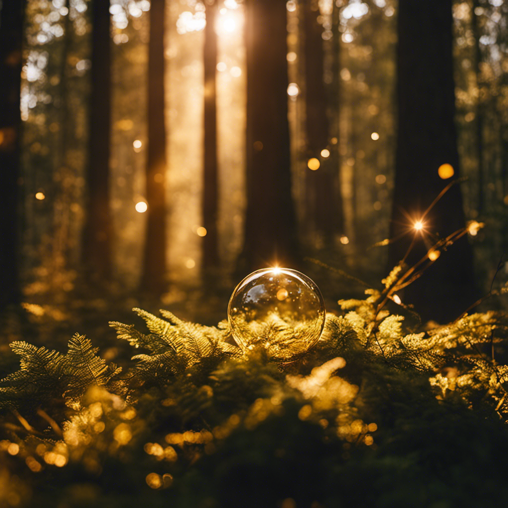 An image of a serene forest clearing bathed in golden sunlight, where individuals from diverse backgrounds gather in a circle, engaging in meditation, tarot readings, crystal healing, and other alternative spiritual practices, embracing unity and exploration