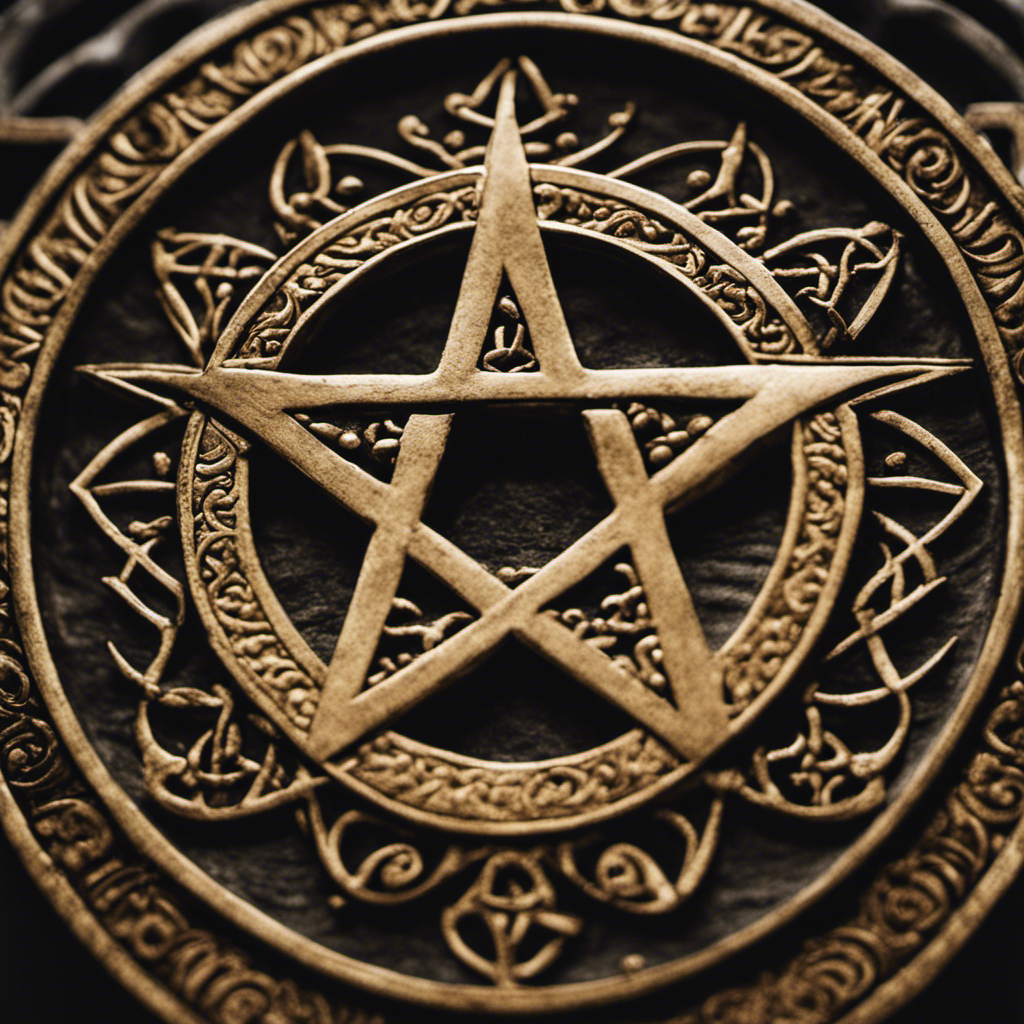 A visually captivating image showcasing the historical origins of the pentacle