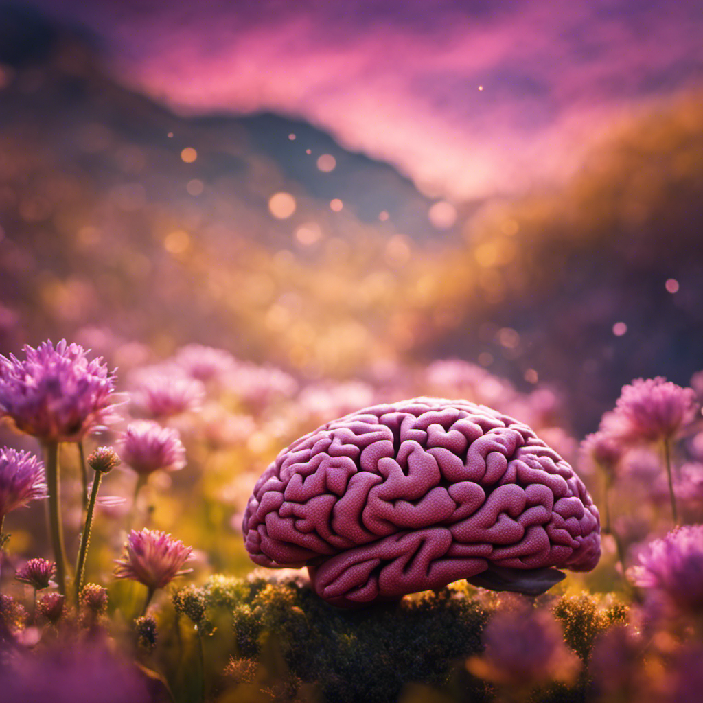 An image showcasing a tranquil mind in a vibrant brain