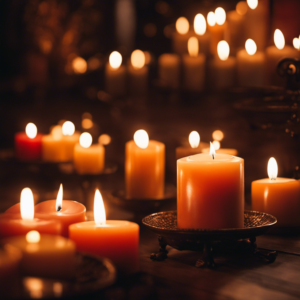 An image capturing the enchanting ambiance of candle magic