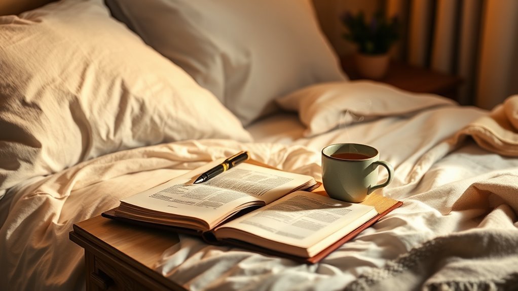 pre sleep positive journaling routine